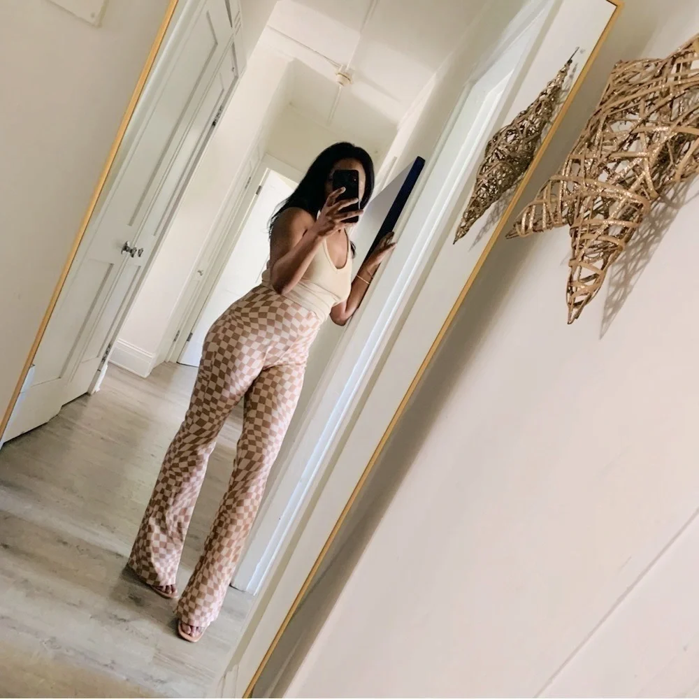 COTTON ON TAN FLARE PANTS - Picture 6 of 12